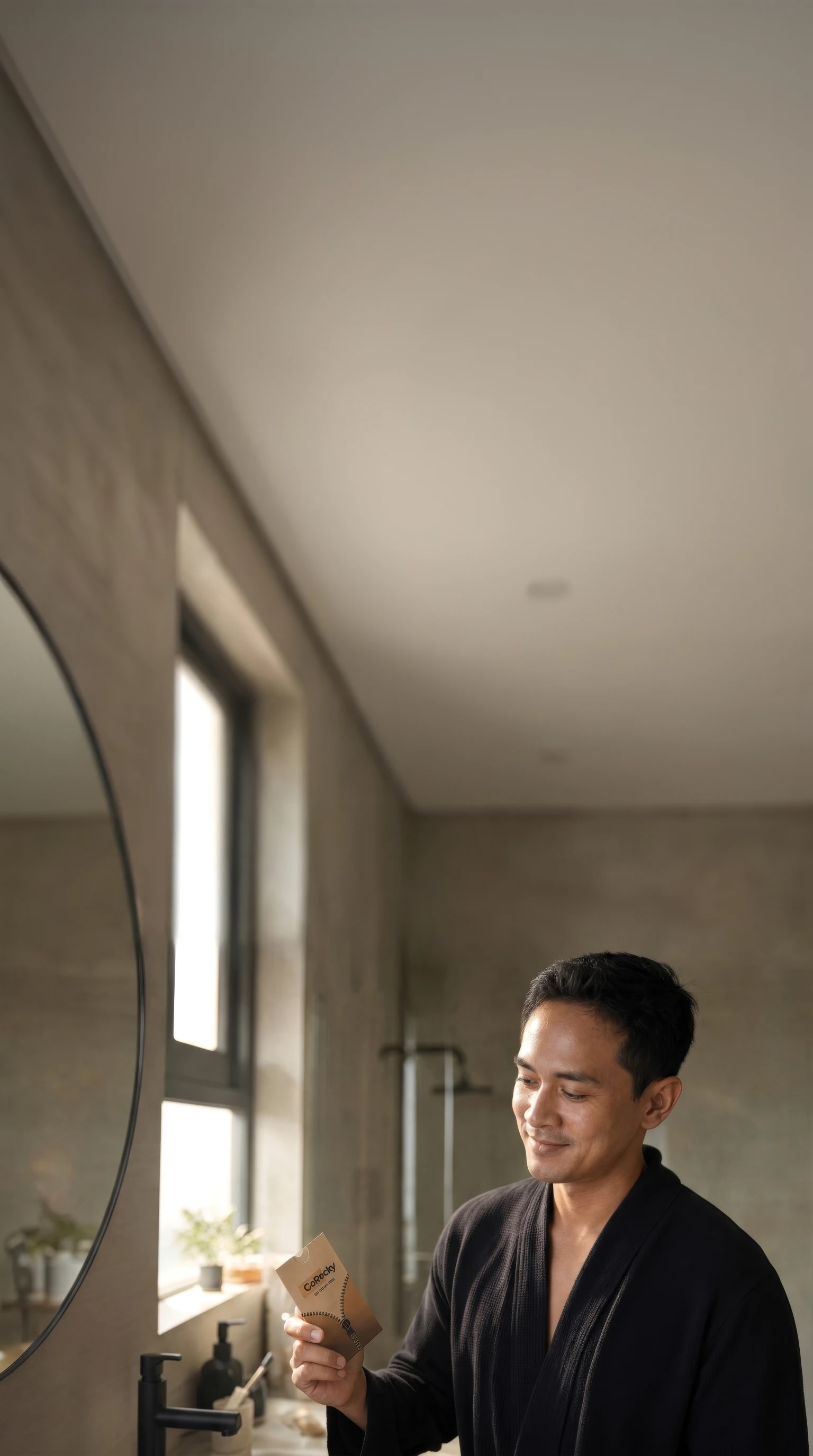Man with thicker, fuller hair