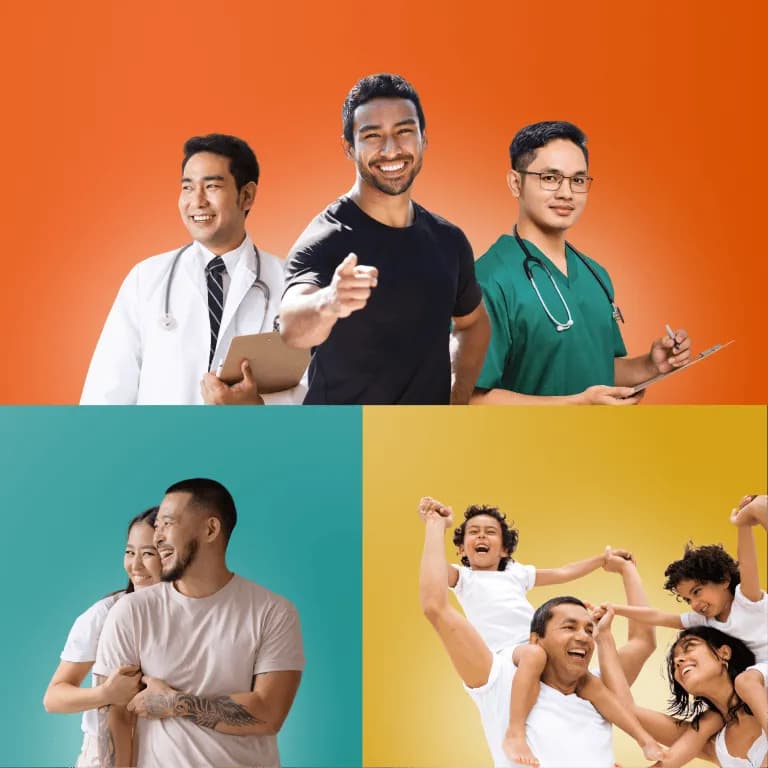 Collage pictures of GoRocky's milestones